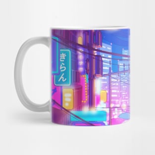 The neon Tokyo streets Mug